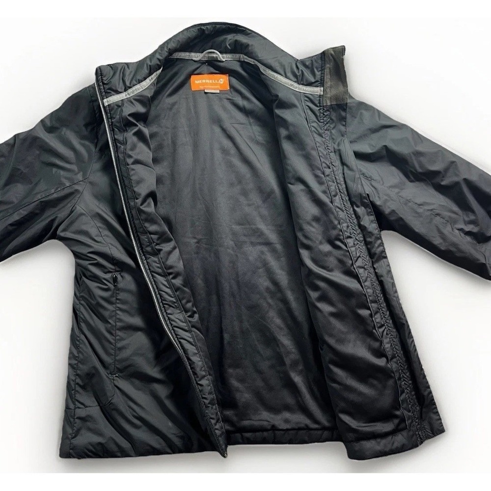 Merrell Primaloft Jacket Insulated Men's size Medium Black Outdoor Puffer Hiking - Picture 3 of 8